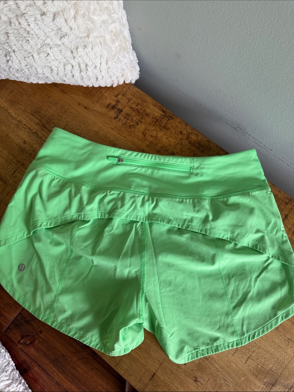 lululemon athletica Bright Lime Athletic Shorts - Picture 2 of 4